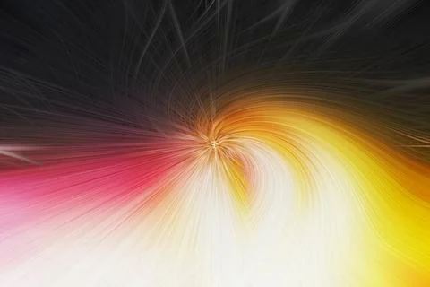 Multicolored curved luminous lines of textured surface Stock Illustration