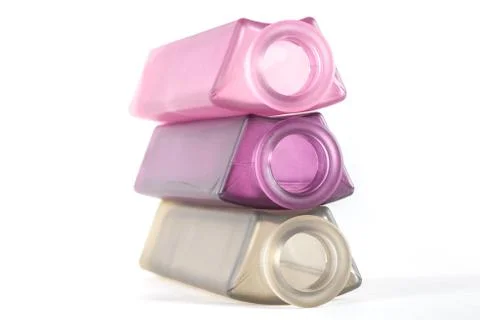 Multicolored Decorative Bottles Stock Photos