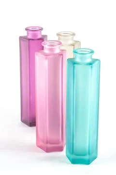 Multicolored Decorative Bottles Stock Photos
