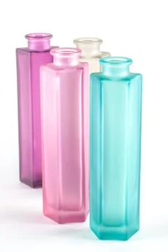Multicolored Decorative Bottles Stock Photos