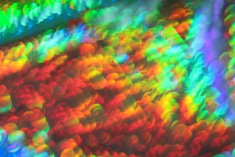 Multicolored defocused blurred lights with red, green, blue. Christmas Stock Photos
