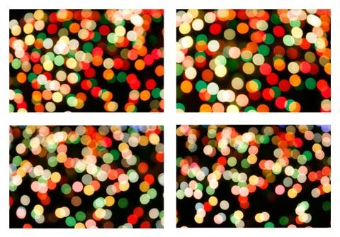 Multicolored defocused bokeh lights background 写真素材