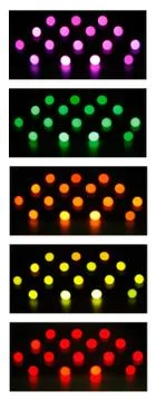 Multicolored defocused bokeh lights background 스톡 사진