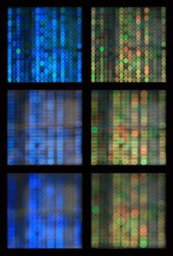Multicolored defocused bokeh lights background 写真素材