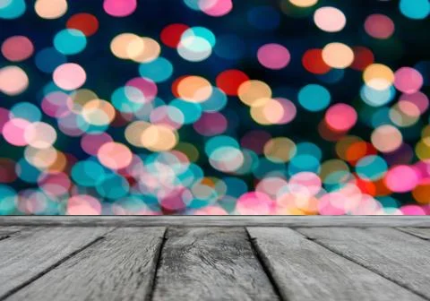 Multicolored defocused bokeh lights background Stock Photos