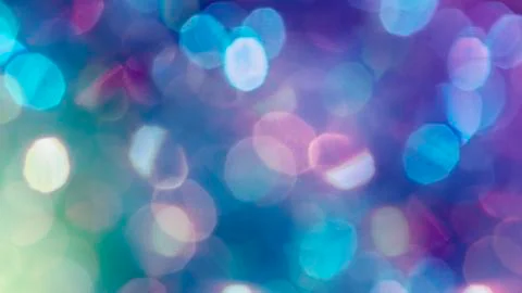 Multicolored defocused bokeh lights background - horizontal wallpaper, poster 스톡 사진