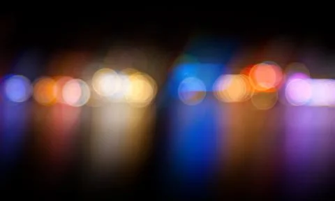 Multicolored defocused lights Stock Photos
