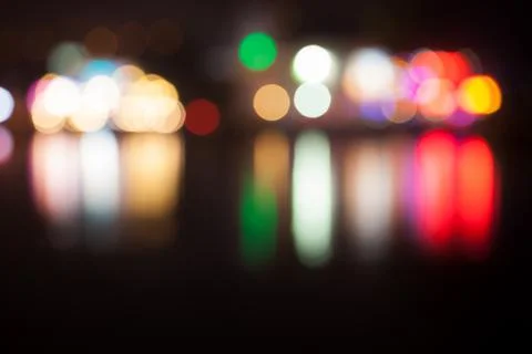Multicolored defocused lights Stock Photos