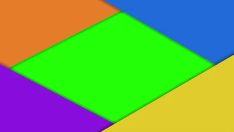 Multicolored diamond frame, colourful wobbling border animation Stock Footage 229430905