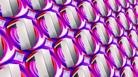 Multicolored digital 10 to 0 countdown in digital grid pattern matrix style. Stock Footage 163144965
