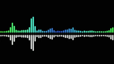 Multicolored digital sound wave equalizer. Stock Footage 218416378
