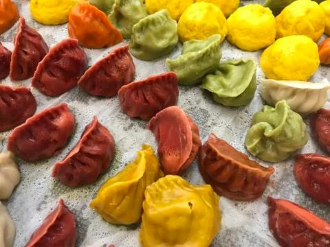 Multicolored Dim Sum Stock Photos
