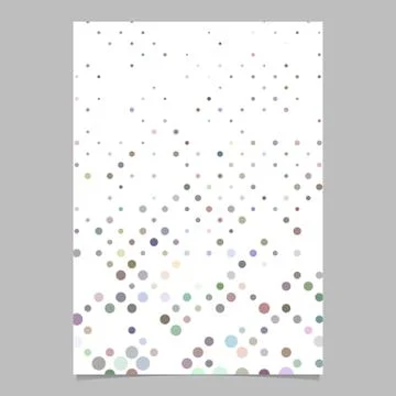 Multicolored dot pattern brochure background - vector stationery design イラスト素材