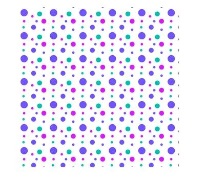 Multicolored dot polka dot seamless pattern design Stock Illustration
