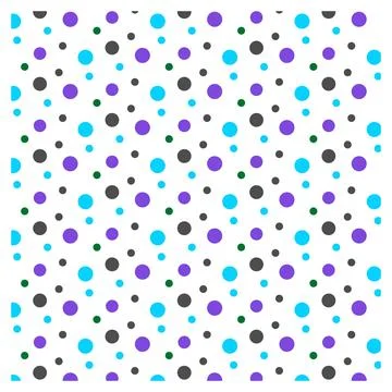 Multicolored dot polka dot seamless pattern design Stock Illustration
