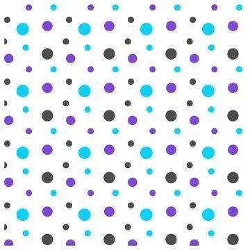 Multicolored dot polka dot seamless pattern design Stock Illustration
