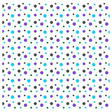 Multicolored dot polka dot seamless pattern design Stock Illustration