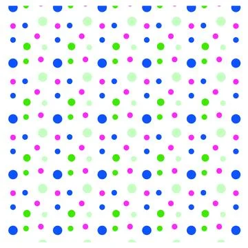 Multicolored dot polka dot seamless pattern design Stock Illustration