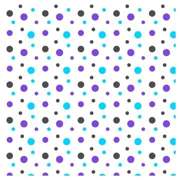 Multicolored dot polka dot seamless pattern design Stock Illustration