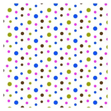 Multicolored dot polka dot seamless pattern design Stock Illustration