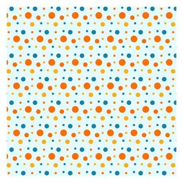 Multicolored dot polka dot seamless pattern design Stock Illustration