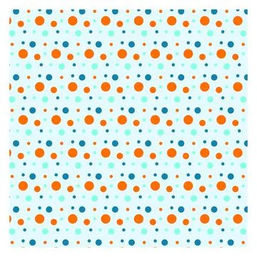 Multicolored dot polka dot seamless pattern design Stock Illustration