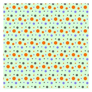 Multicolored dot polka dot seamless pattern design Stock Illustration