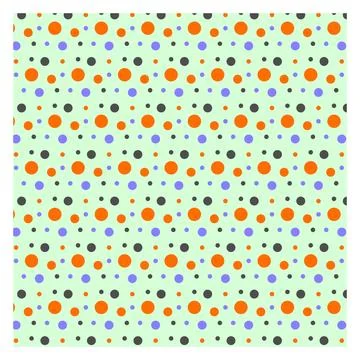 Multicolored dot polka dot seamless pattern design Stock Illustration