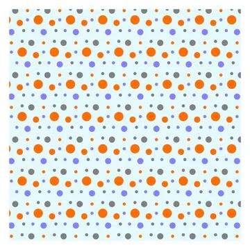 Multicolored dot polka dot seamless pattern design Stock Illustration