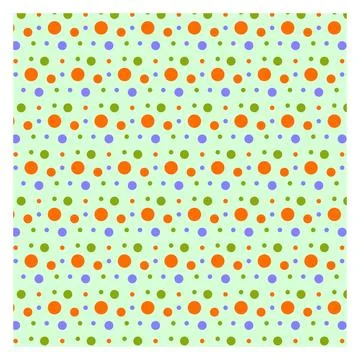 Multicolored dot polka dot seamless pattern design Stock Illustration