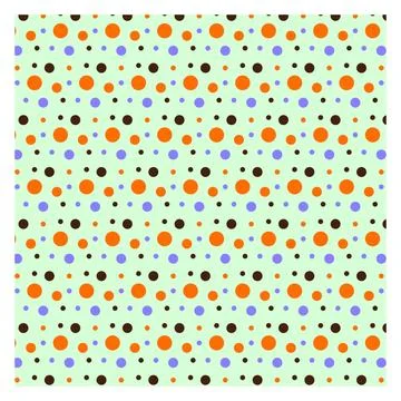 Multicolored dot polka dot seamless pattern design Stock Illustration