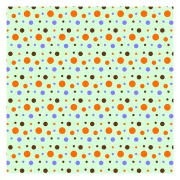 Multicolored dot polka dot seamless pattern design Stock Illustration