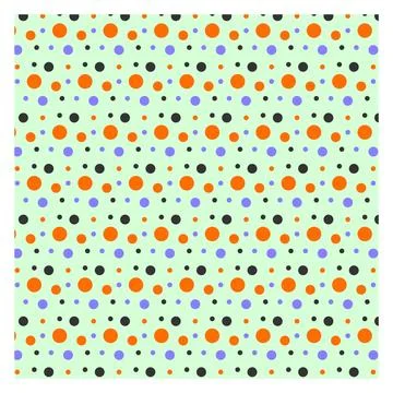 Multicolored dot polka dot seamless pattern design Stock Illustration