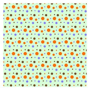 Multicolored dot polka dot seamless pattern design Stock Illustration