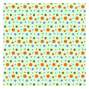 Multicolored dot polka dot seamless pattern design Stock Illustration