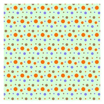 Multicolored dot polka dot seamless pattern design Stock Illustration