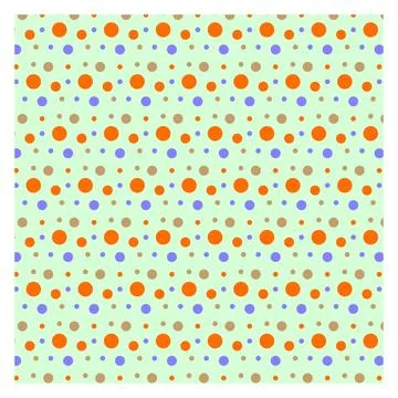 Multicolored dot polka dot seamless pattern design Stock Illustration