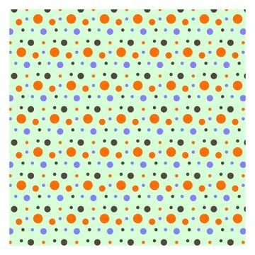 Multicolored dot polka dot seamless pattern design Stock Illustration