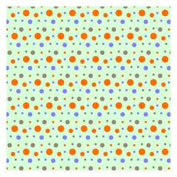 Multicolored dot polka dot seamless pattern design Stock Illustration