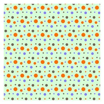 Multicolored dot polka dot seamless pattern design Stock Illustration