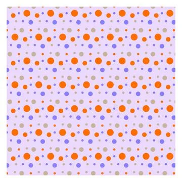 Multicolored dot polka dot seamless pattern design Stock Illustration