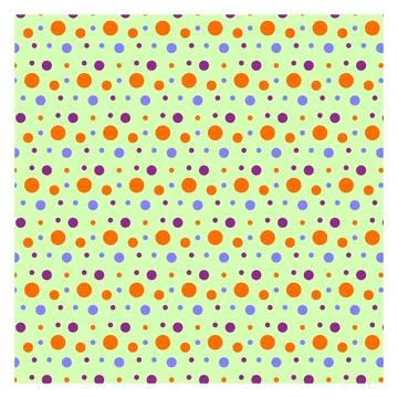 Multicolored dot polka dot seamless pattern design Stock Illustration