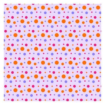 Multicolored dot polka dot seamless pattern design Illustrazione stock