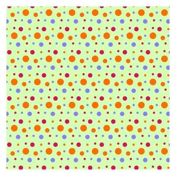 Multicolored dot polka dot seamless pattern design Stock Illustration