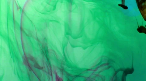 Multicolored Dye Formations Stock Footage 318900