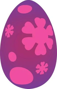 Multicolored Easter egg Stock Illustration