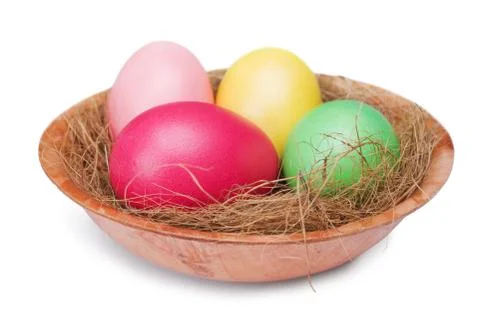 Multicolored easter eggs Fotos Stock