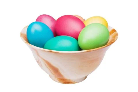 Multicolored easter eggs Photos