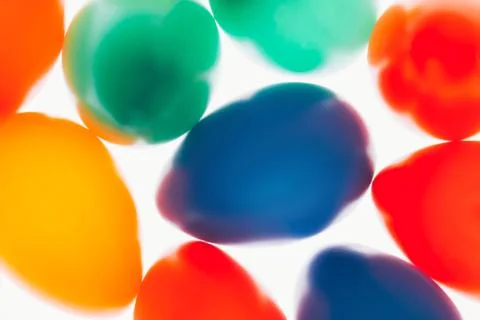 Multicolored Easter eggs Stock Photos