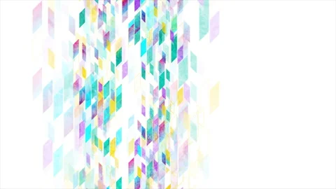 Multicolored elements grunge tech geometric abstract motion background Stock Footage 277620633